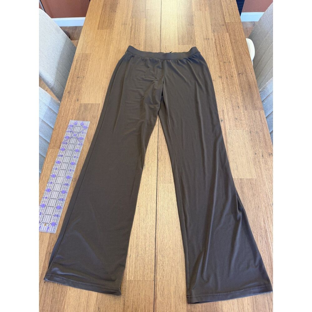 Y2K Attention Women's Brown Stretchy Wide Leg / Flare Lounge Pants